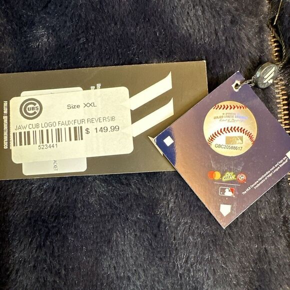 NEW MLB CHICAGO CUBS THE WILD COLLECTIVE WOMEN'S REVERSIBLE 1914 JACKET 2XL - Picture 2 of 10